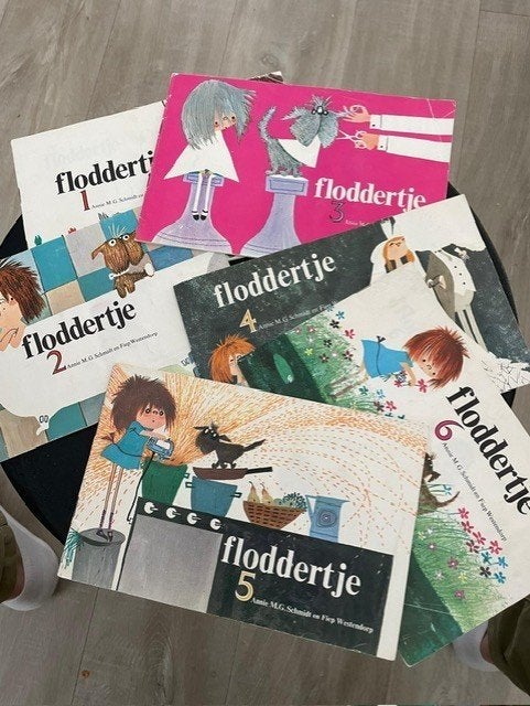 Boekjes jaren 60 Floddertje, Verzenden, Gelezen, Annie M.G. Schmidt, Prentenboek