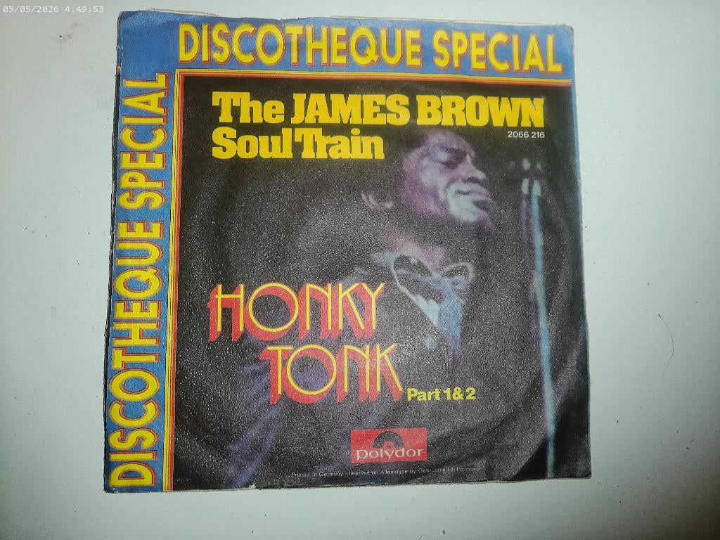 The James Brown Soul Train - Honky Tonk, Gebruikt, Fotohoes, 7 inch, Single