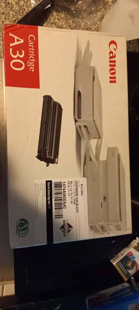 Canon A30 Cartridge Zwart - Nieuw in doos, Zwart-en-wit printen, Canon, Inkjetprinter, All-in-one