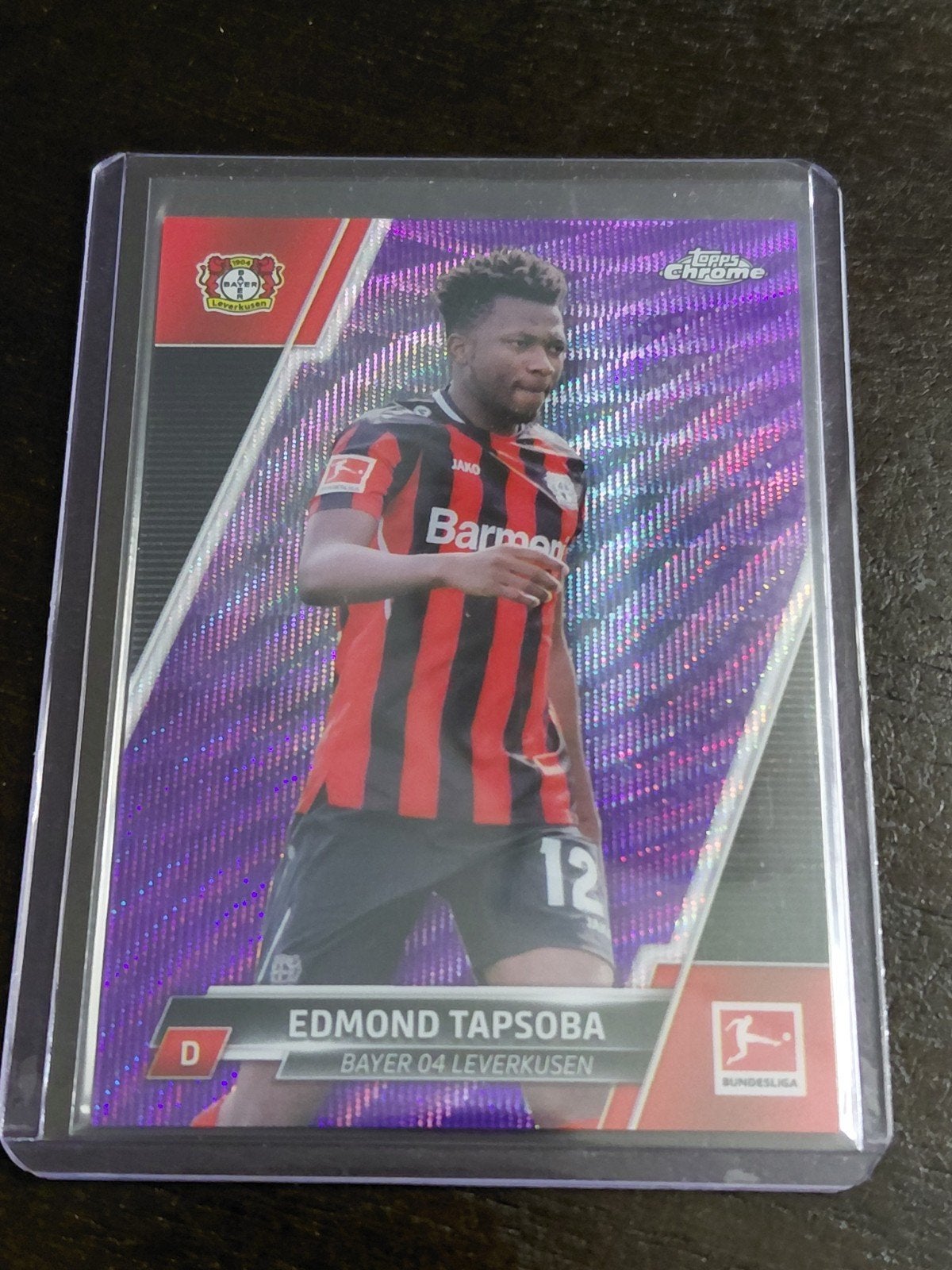 Edmond Tapsoba Topps Chrome 2022 Bayer 04 Leverkusen 106/299, Verzamelen, Ophalen of Verzenden, Zo goed als nieuw, Buitenlandse clubs
