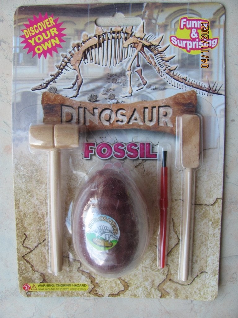 NIEUW ei 3D PUZZEL Stegosaurus SKELET dinosaurus FOSSIL egg, Ophalen of Verzenden, Nieuw, Dieren, Overige typen