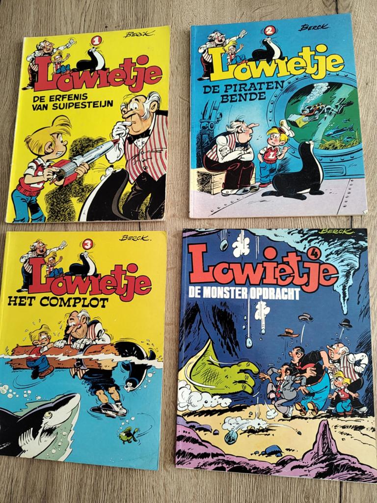 Lowietje stripboeken - Complete serie (7 stuks), Complete serie of reeks, Ophalen of Verzenden, Gelezen, Berck