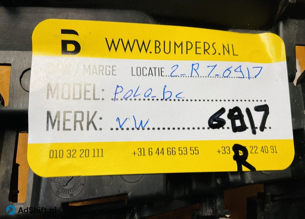 Gril Volkswagen Polo 6c 6C0853677 bumper 2- R2-6917R
