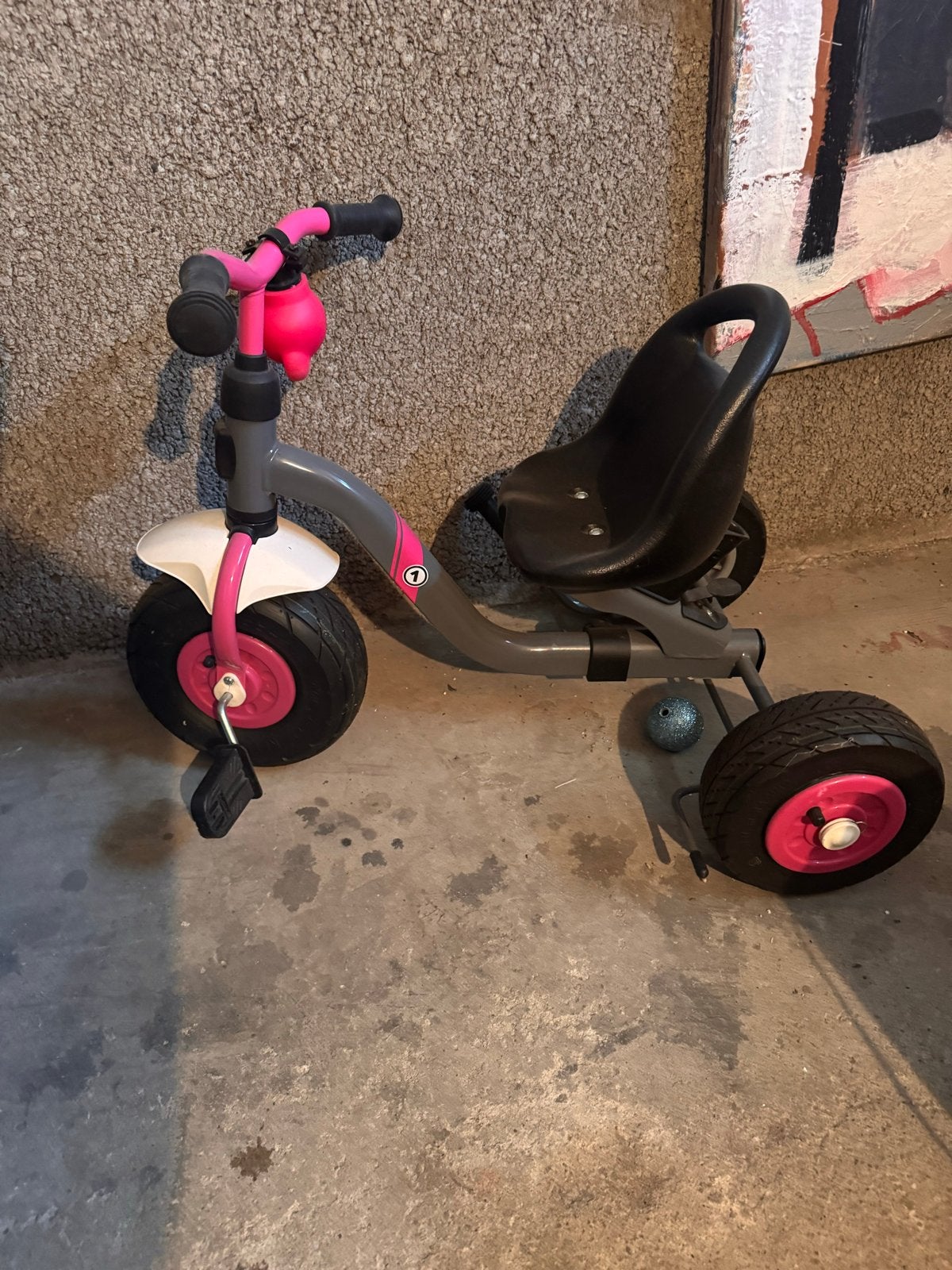 Leuke driewieler voor kinderen - roze en grijs, Ophalen, Gebruikt