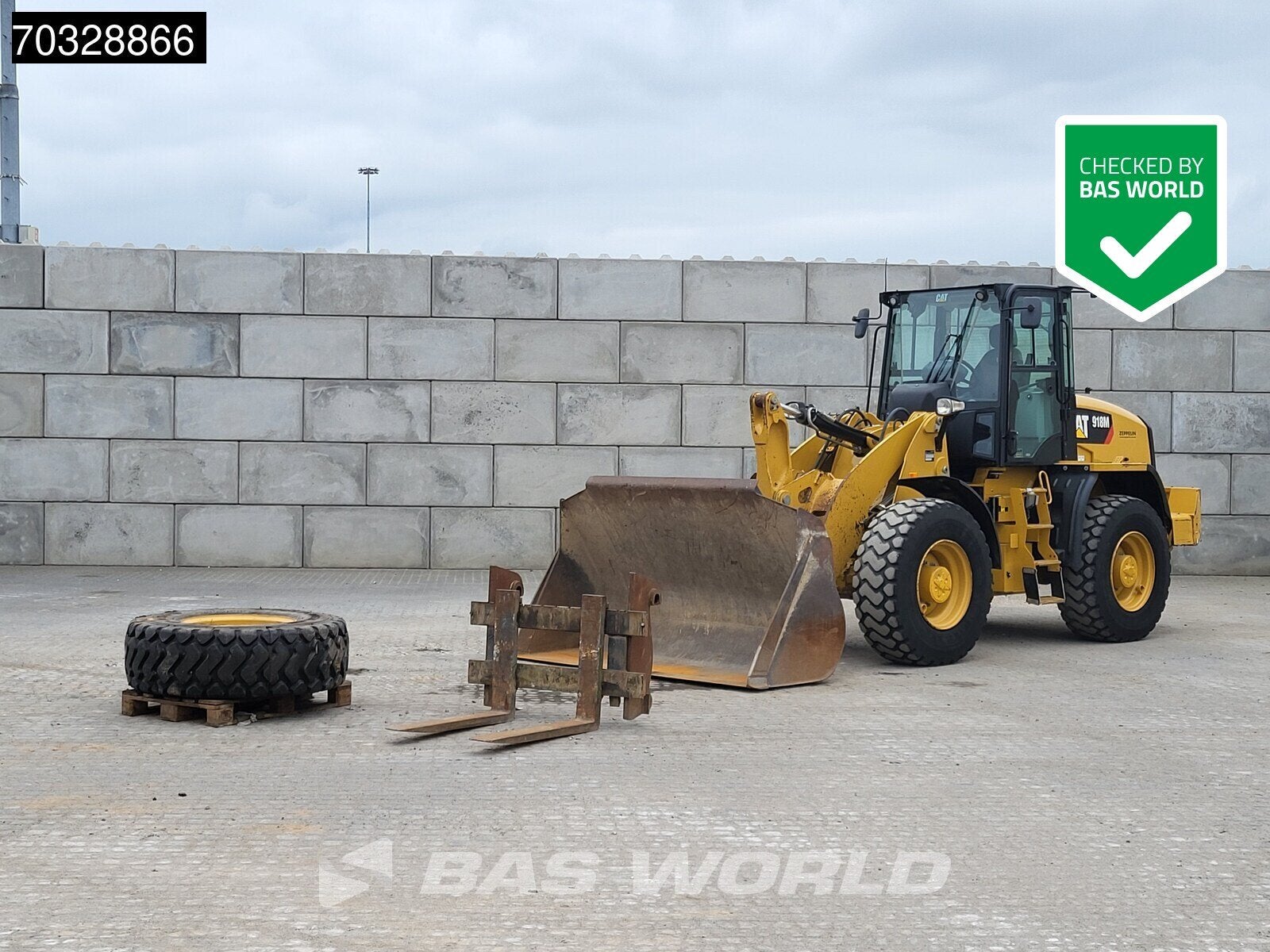 Caterpillar 918 M Bucket + Forks, Wiellader of Shovel
