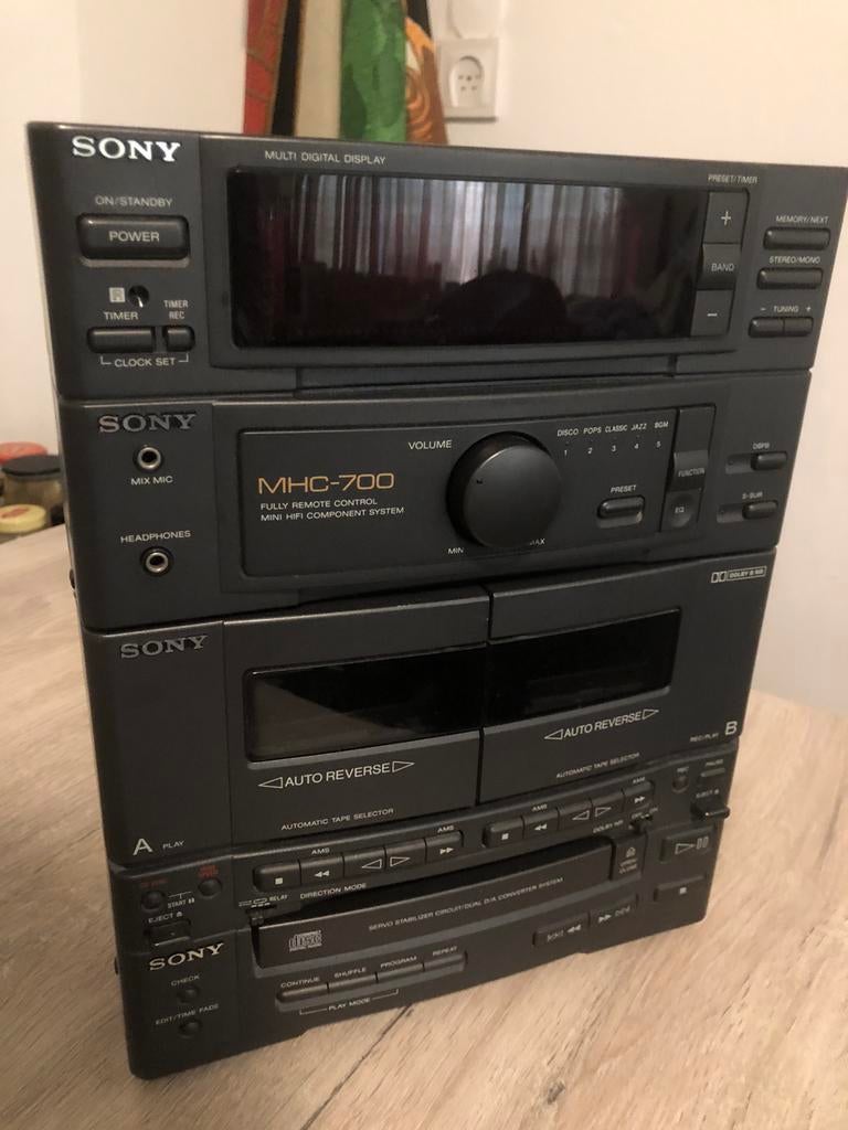 Vintage SONY stereo set component system, Audio, Tv en Foto, Stereo-sets, Ophalen of Verzenden, Gebruikt, Cd-speler, Sony