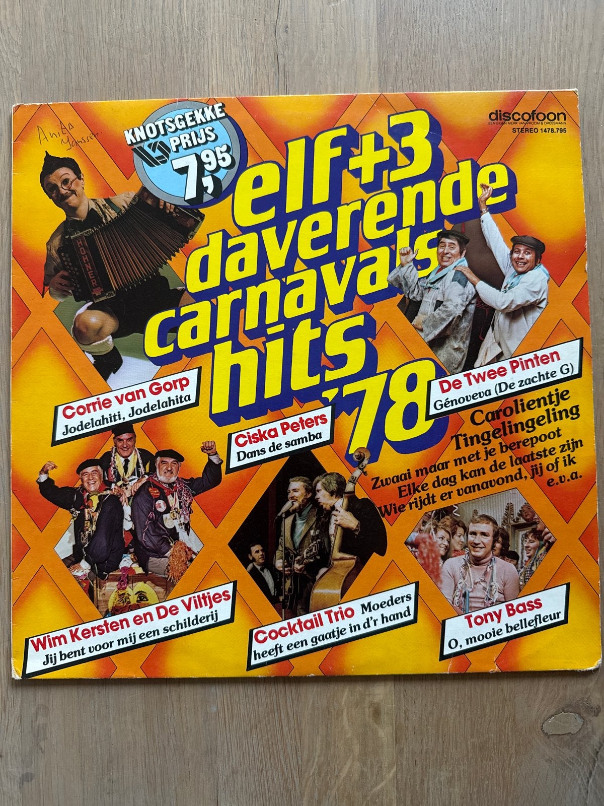 Elf + 3 Daverende Carnavals Hits '78 LP - Diverse Artiesten, LP, Gebruikt, Overige genres, Ophalen of Verzenden