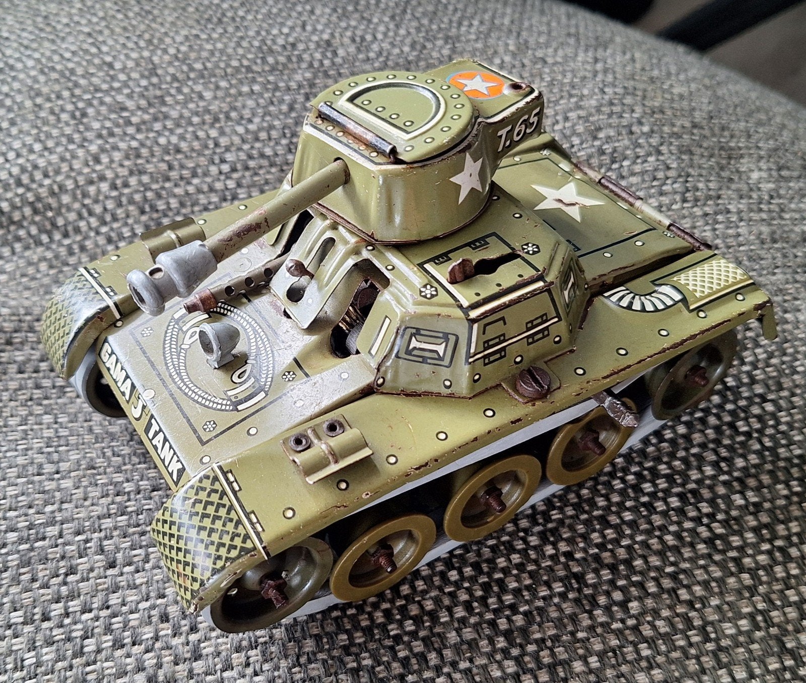 Vintage GAMA 3 Tank, Ophalen of Verzenden, Gebruikt
