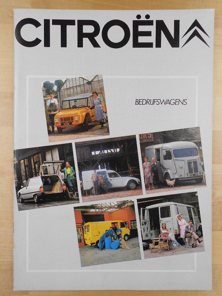 Citroën Bedrijfswagen Brochure 1980 Méhari GSA Acadiane HY, Ophalen of Verzenden, Zo goed als nieuw, Citroën, Citroën