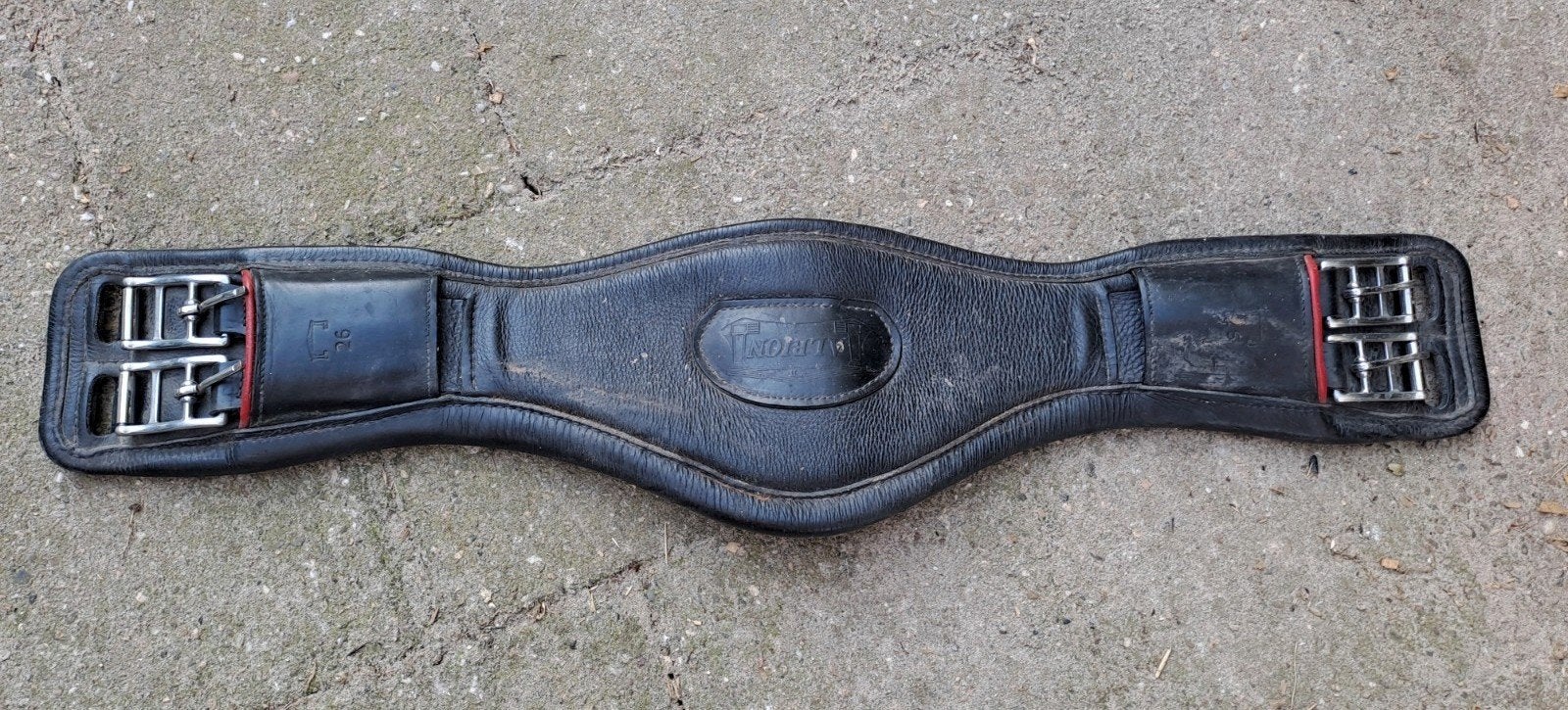 Albion Revelation singel zwart leer izgst 65 cm, Ophalen of Verzenden, Zwart, Singel, Anatomisch gevormd