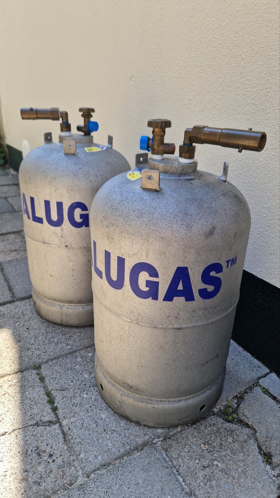 2 Alugas propaan gasflessen 11 kg, Ophalen, Gebruikt