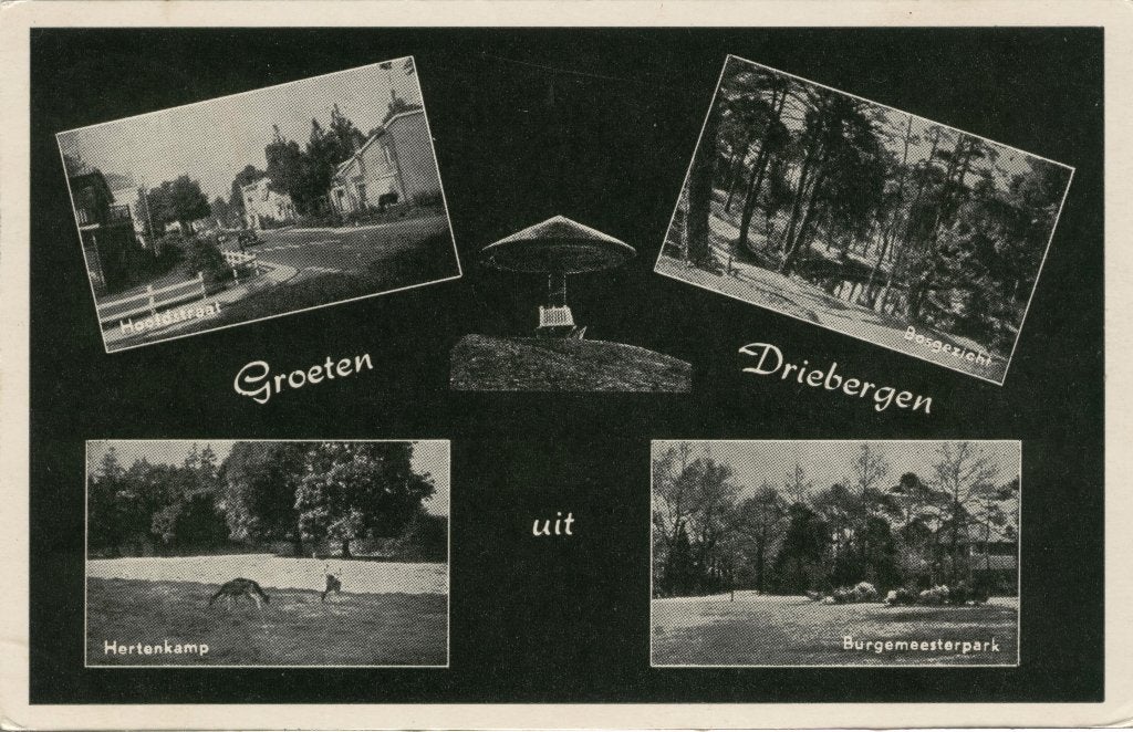 Driebergen 4 luik Groeten uit, Verzenden, 1960 tot 1980, Gelopen, Utrecht
