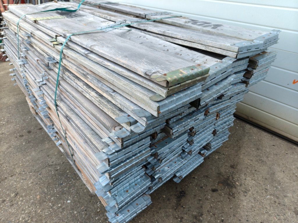 palletranden grijs verweerd, bloembak, moestuinbak, Ophalen, Gebruikt, Minder dan 30 cm, 100 cm of meer