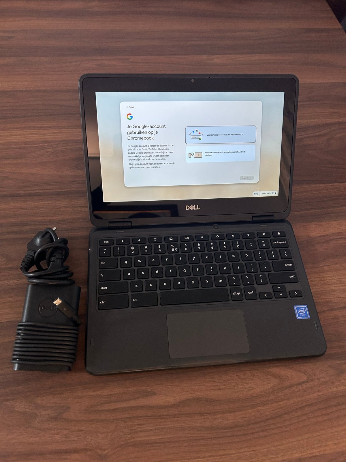 Dell Chromebook 3100 2-in-1, Computers en Software, Chromebooks, Ophalen, 4 GB of minder, Qwerty, Touchscreen