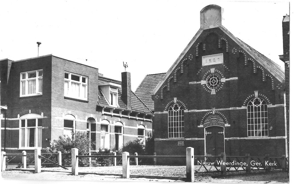 AK Nieuw-Weerdinge - Geref. Kerk, Verzenden, 1960 tot 1980, Ongelopen, Drenthe