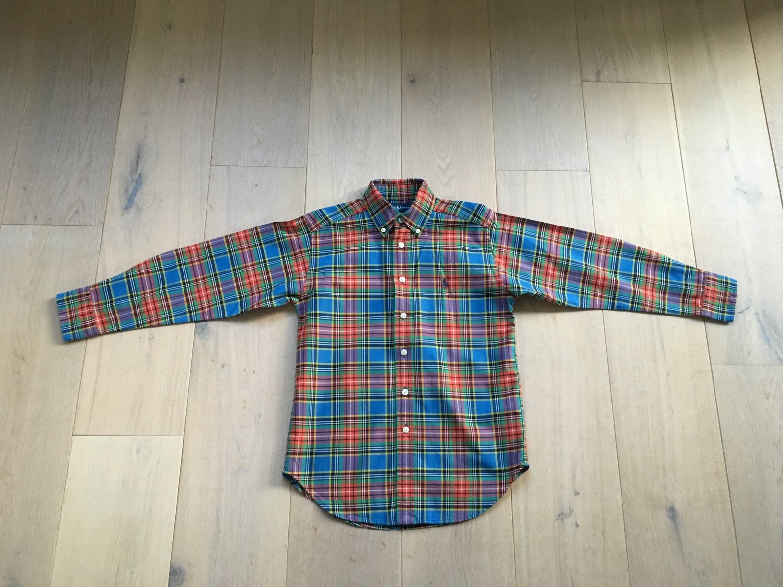 NIEUW: Geruit overhemd van Ralph Lauren maat 8 jaar / 128, Ophalen of Verzenden, Nieuw, Jongen, Overhemd of Blouse