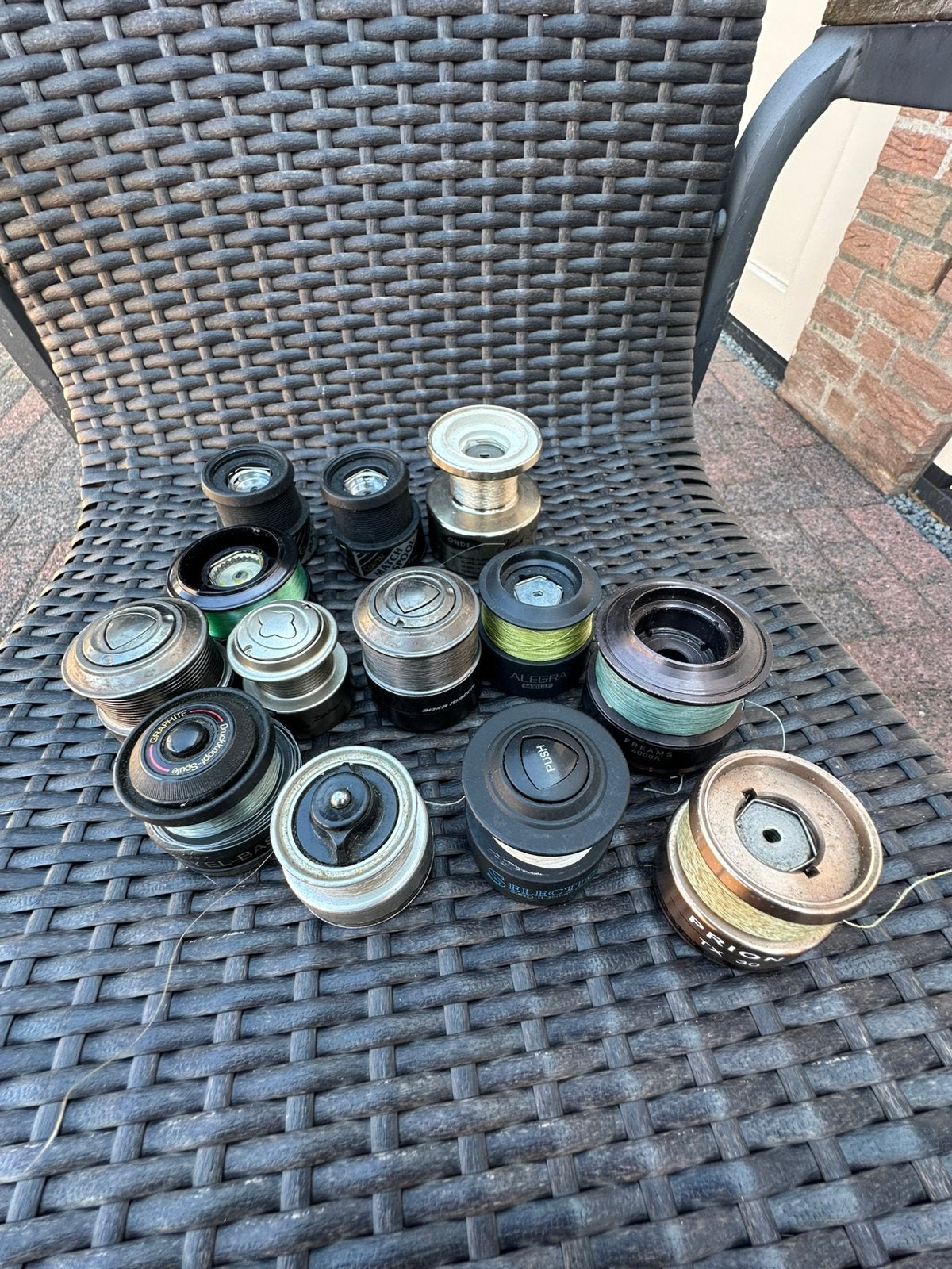 16 werpmolen spoelen, Ophalen of Verzenden, Gebruikt, Molen