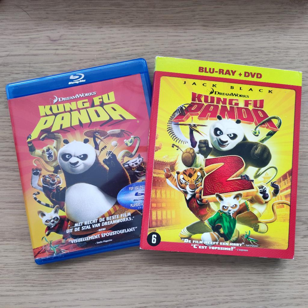Kung Fu Panda 1 & 2 | Blu-rays, Cd's en Dvd's, Blu-ray, Zo goed als nieuw, Tekenfilms en Animatie, Ophalen of Verzenden
