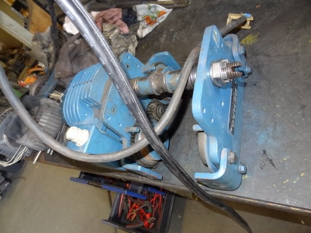 Comb. DEMAG ketting takel met elektra loopkat, Ophalen, Zo goed als nieuw, Elektrisch
