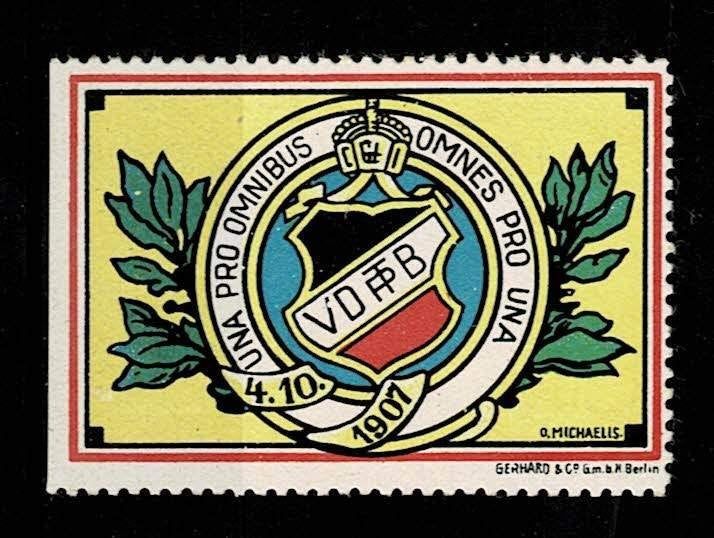 Sluitzegel Duitsland V.D.F.B., Ophalen of Verzenden, Overige thema's