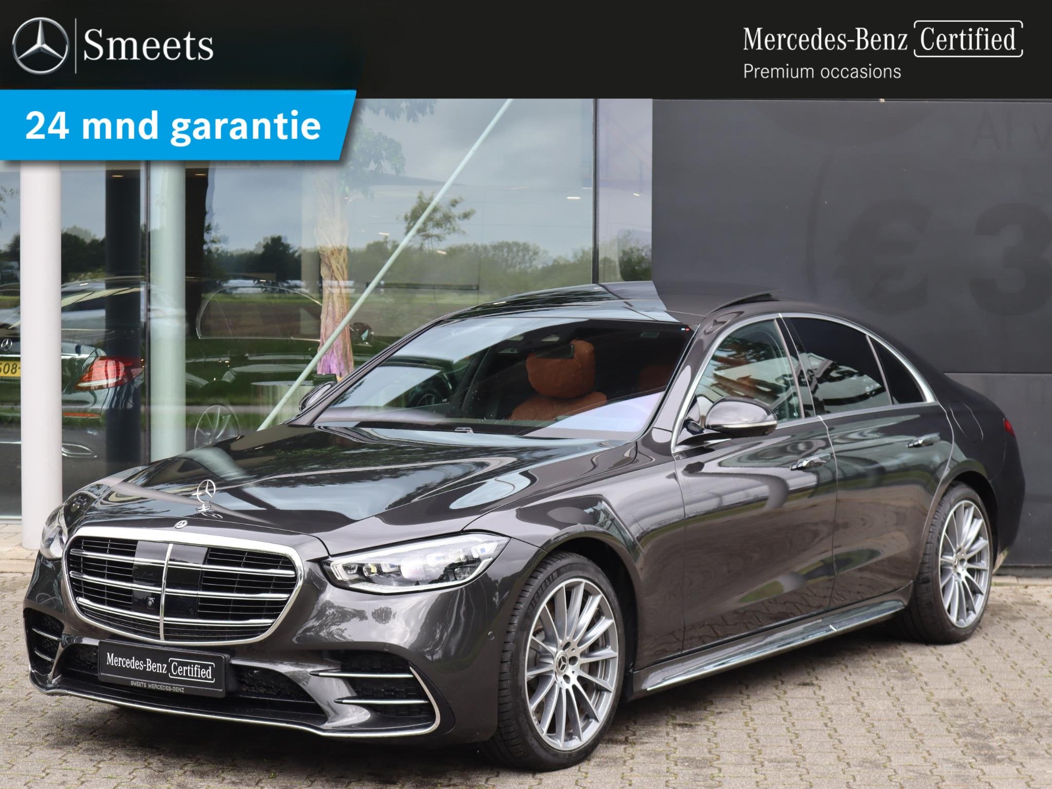 Mercedes-Benz S-klasse 580 e AMG Line l Keyless l Achteruitr, Auto's, Achterwielaandrijving, Gebruikt, Euro 6, 510 pk