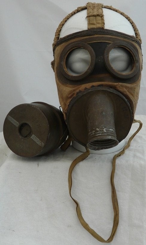Gasmasker, Frankrijk, TC-38, Civiel, Maat: GT, 1930/40s.(4), Ophalen of Verzenden, Overige soorten, Overige gebieden, Overige typen