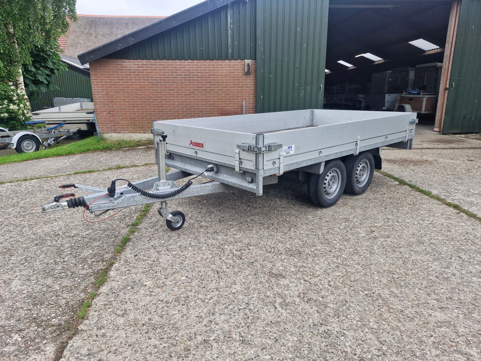 Anssems aanhangwagen 2500kg, Ophalen, -, -, Gebruikt
