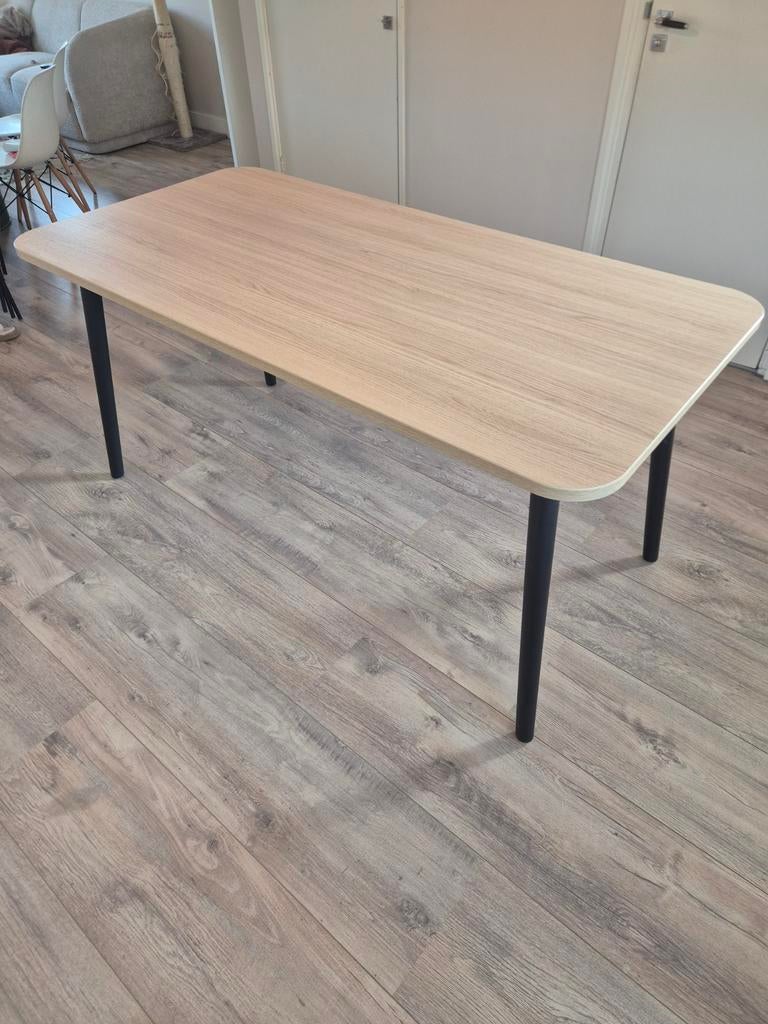 Eettafel + optioneel gratis stoelen, Gebruikt, 50 tot 100 cm, 150 tot 200 cm, Modern