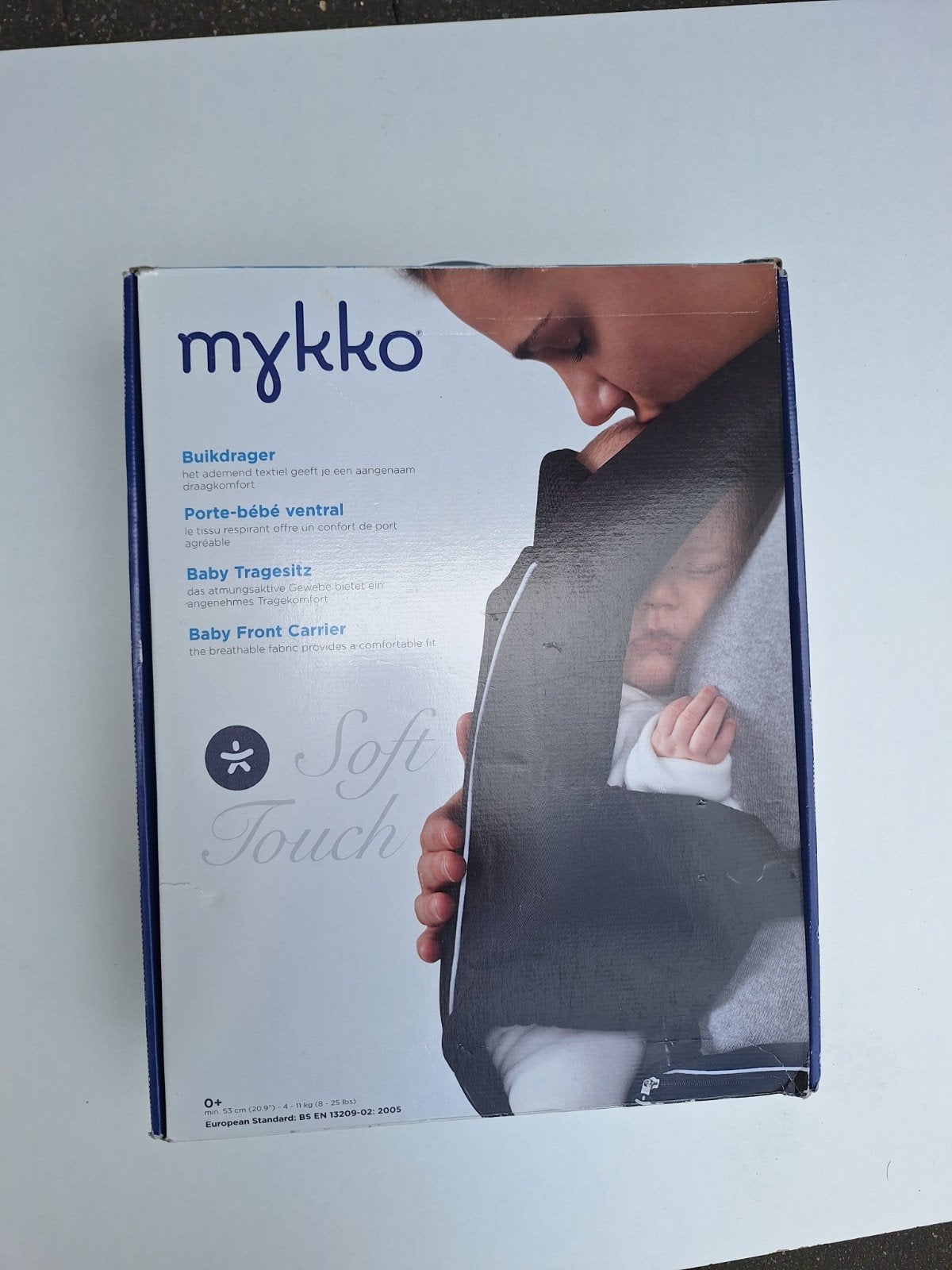 Mykko Buikdrager Soft Touch - Comfortabele Baby Draagzak, Ophalen