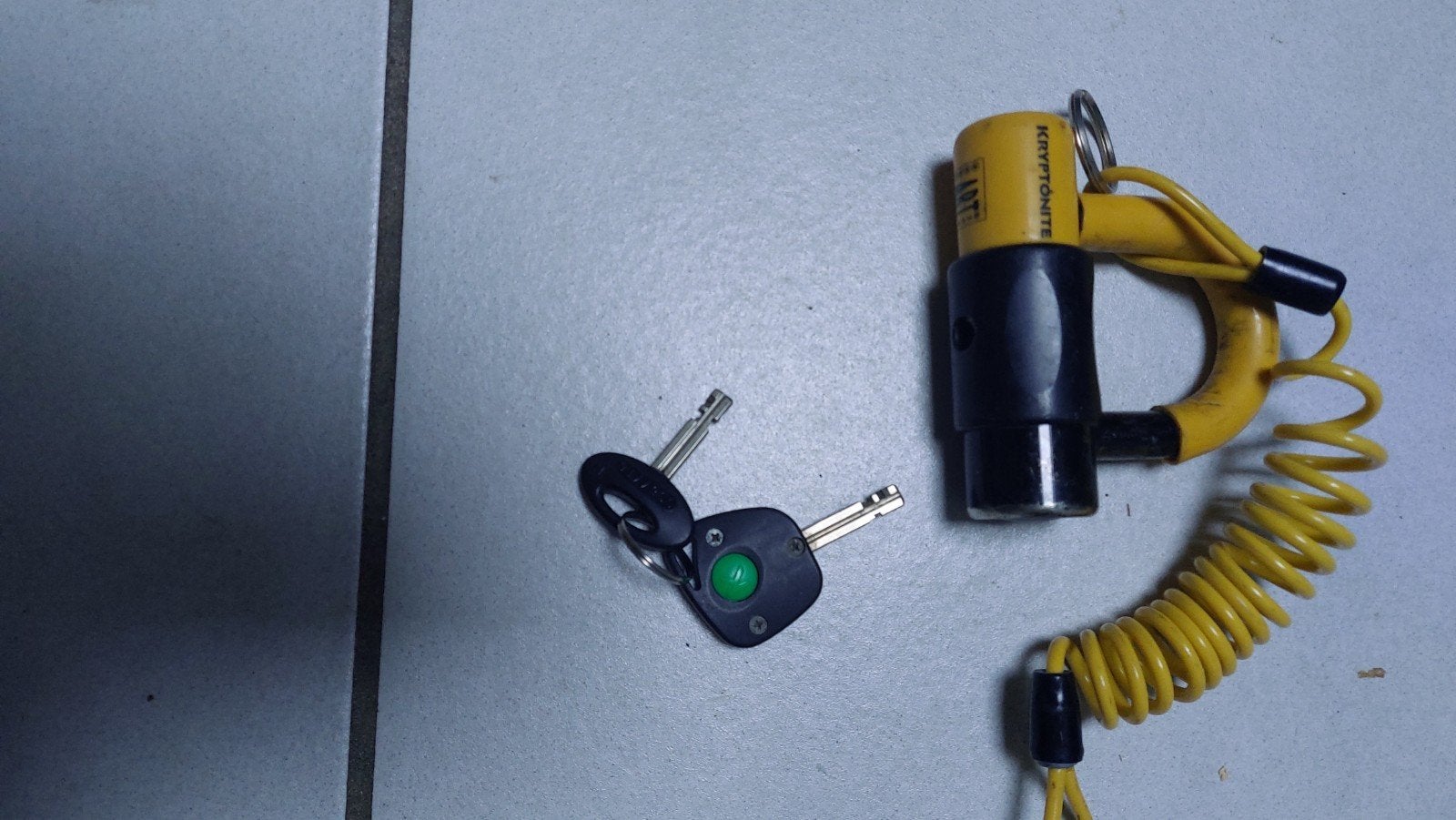 Kryptonite ART 3044 schijfremslot met kabel, Motoren, Ophalen of Verzenden, Gebruikt