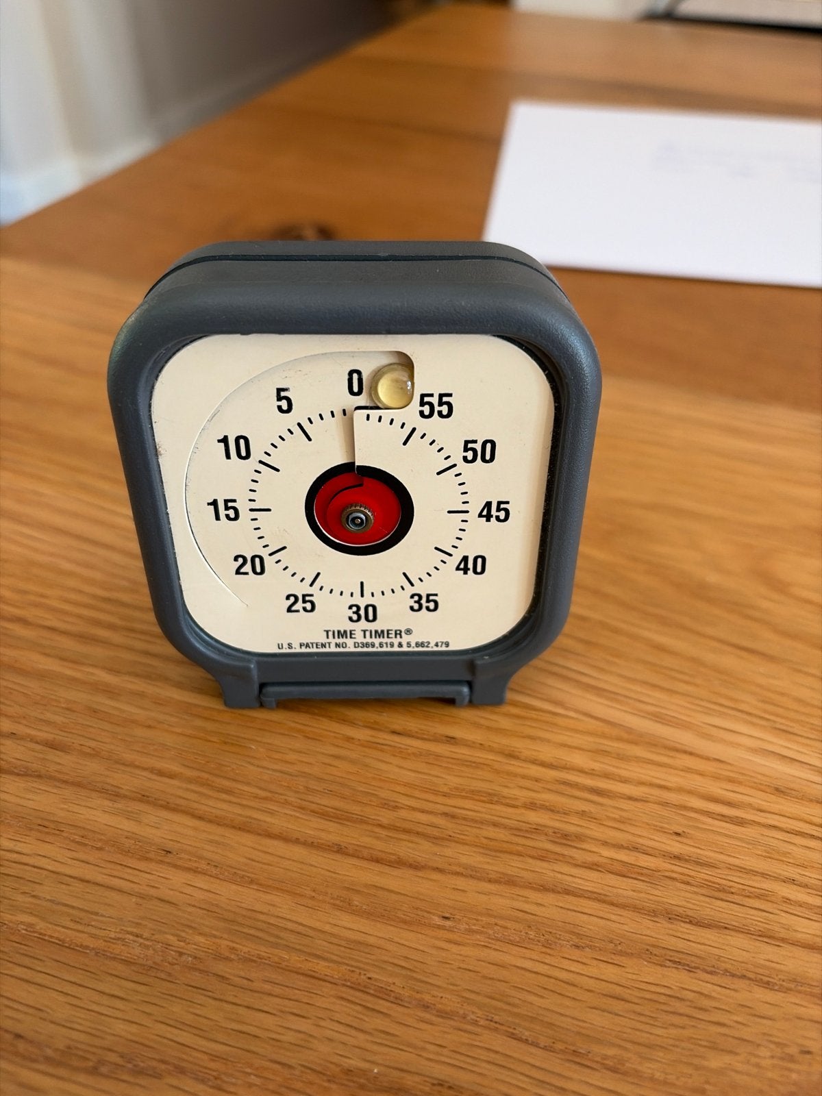 Time Timer - Visuele Timer - Ideaal voor Focus en Tijdbeheer, Gebruikt, Grijs, ., Werkt op batterijen