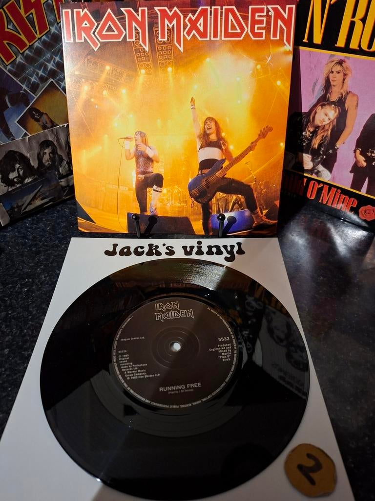 Iron Maiden - Running Free 7 inch vinyl single 2014/2, Ophalen of Verzenden, Zo goed als nieuw, Overige formaten, Poprock