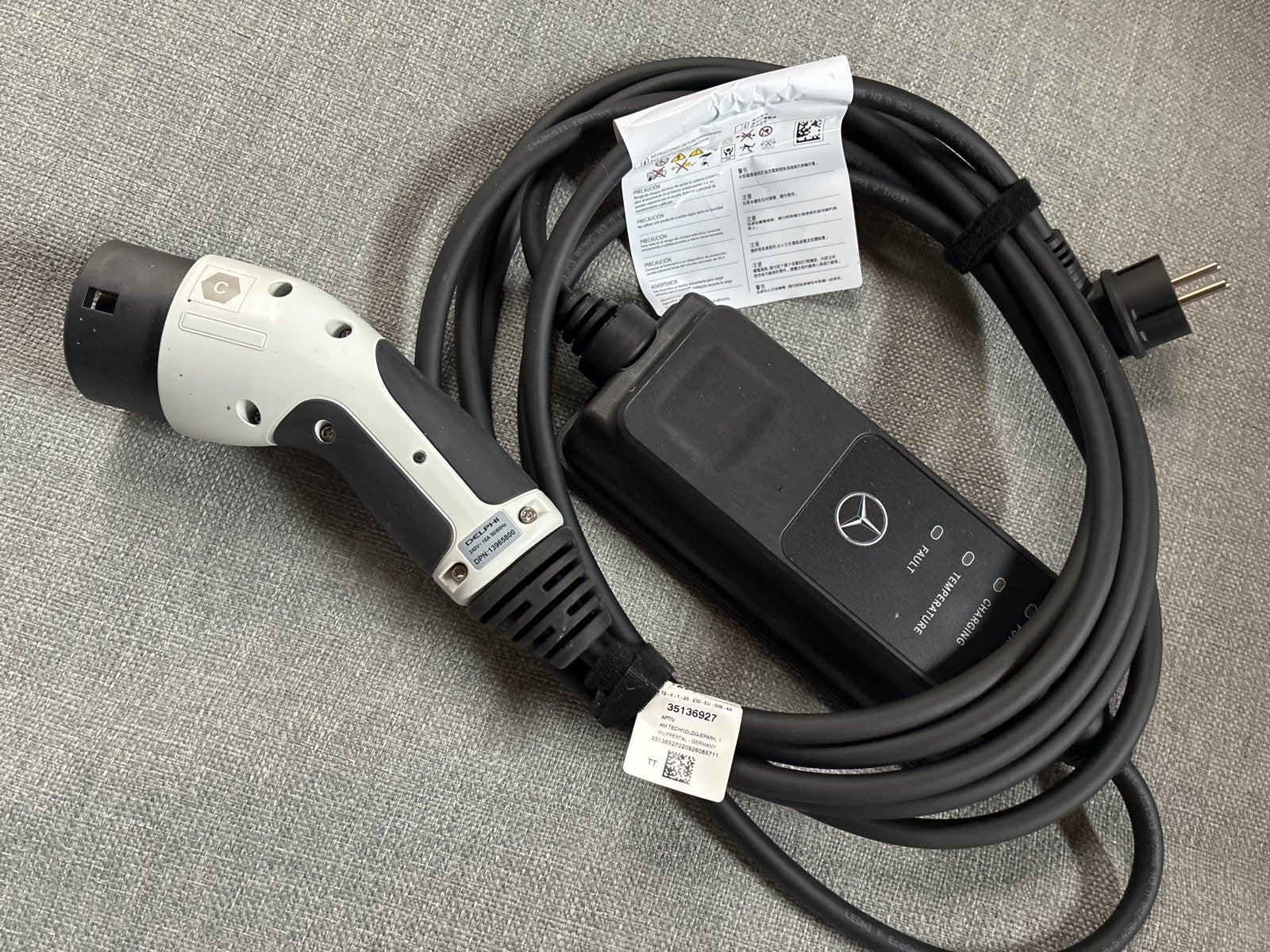 Originele Mercedes-Benz Mobiele Laadkabel Type 2 (Mode 2), Ophalen, Zo goed als nieuw, Laadkabel