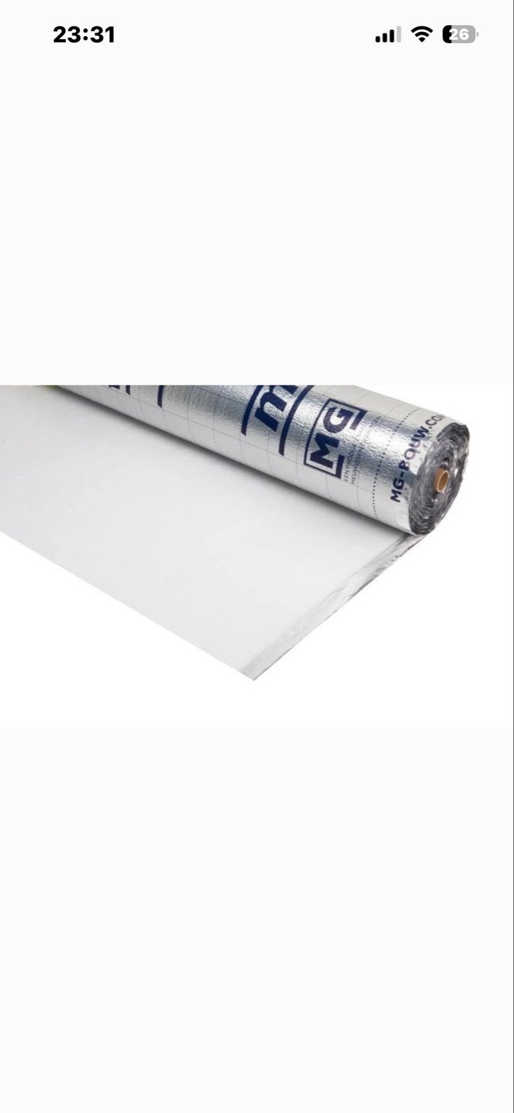 Miofol AVS 4 Dampdichte Folie - Nieuw, bijna volle rol, Doe-het-zelf en Verbouw, Ophalen of Verzenden, Nieuw, 15 m² of meer