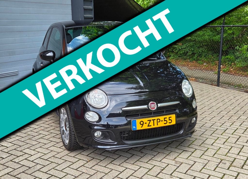Fiat 500 1.2 500 Sport, Gebruikt, 4 cilinders, 840 kg, Leder en Stof