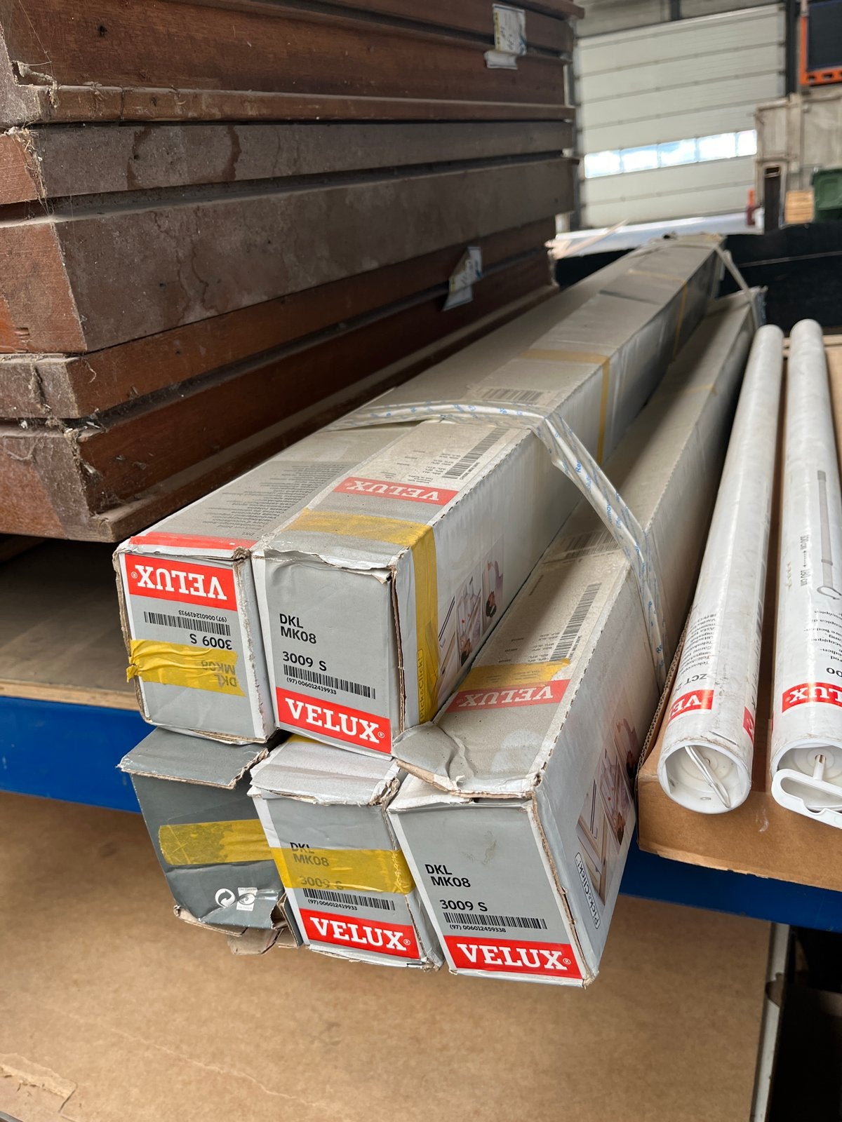 5 stuks Velux DKL MK08 3009 S verduisterende rolgordijnen, Ophalen, Minder dan 80 cm, Nieuw, Overige typen