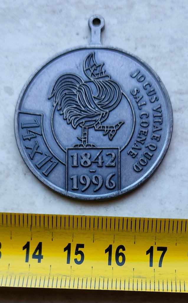 Jocus vastelaovend of carnaval medaille uit 1996, 14x11 jaar, Ophalen of Verzenden, Overige materialen, Nederland