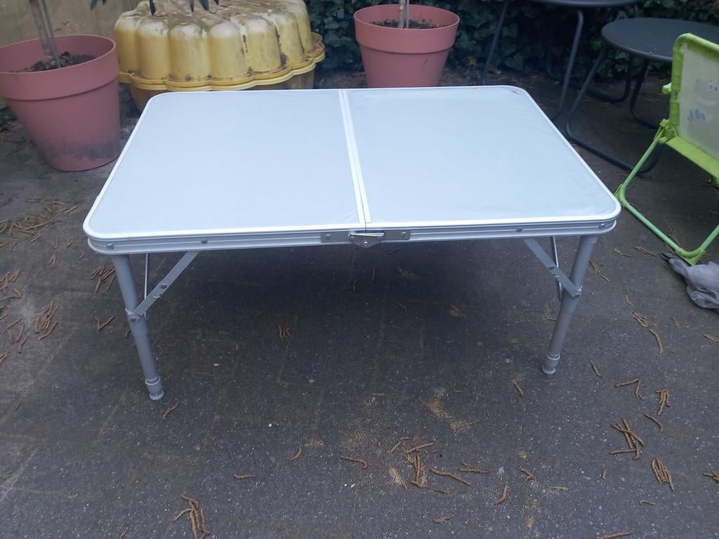 Campingtafel met net, Ophalen, Gebruikt, Campingtafel