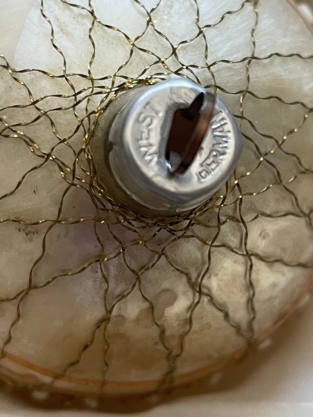 Vintage glazen kerstballen met leonisch draad, Ophalen, Gebruikt