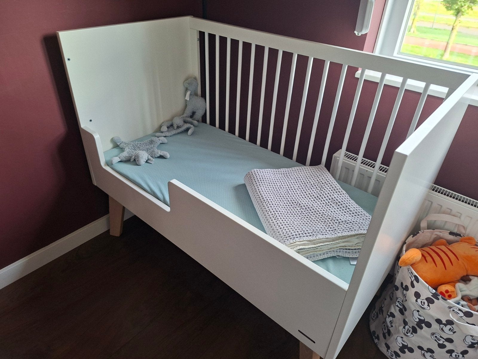 Kidsmill sixties ledikant (60x120cm) en commode., Ophalen, Zo goed als nieuw, Minder dan 140 cm, Minder dan 70 cm