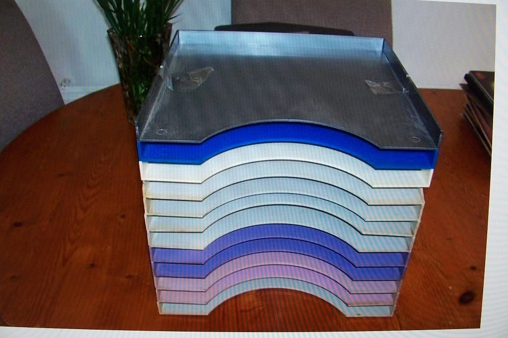 12 plastic bakken voor lp, Cd's en Dvd's, Ophalen of Verzenden, Gebruikt, 12 inch, LP