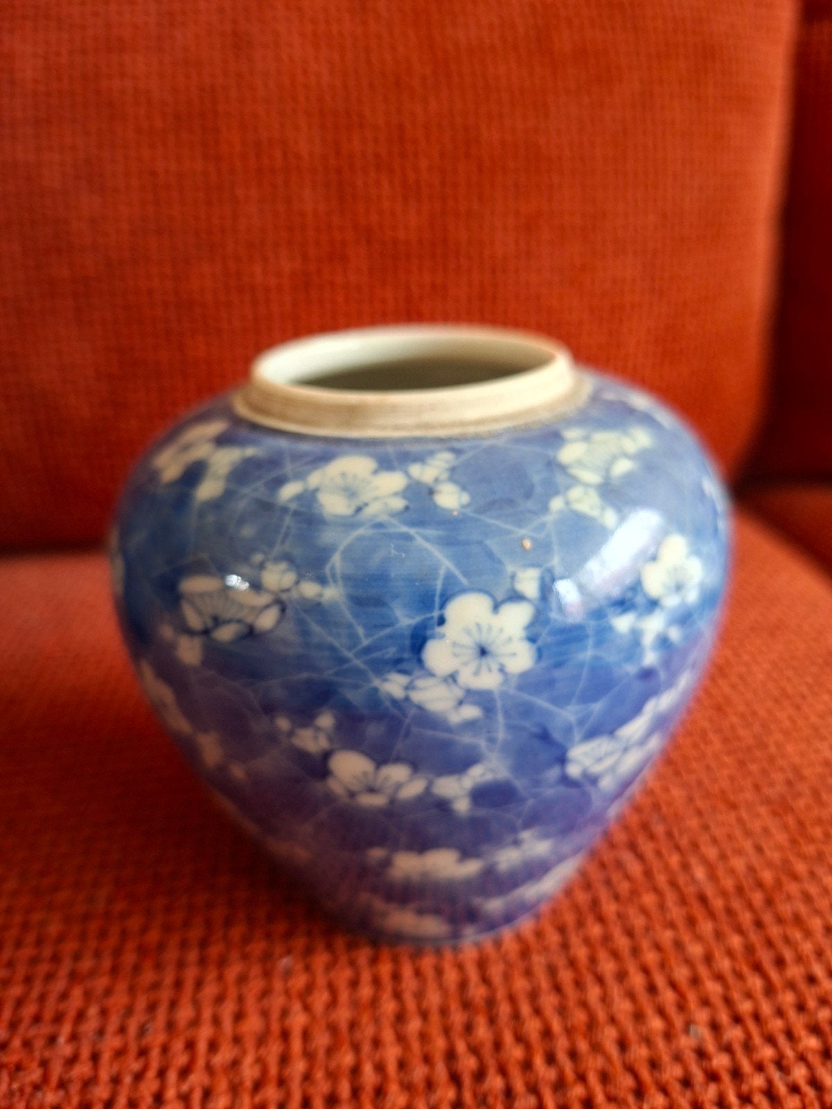 Antieke Chinese gemberpot met pruimenbloesem, Ophalen of Verzenden