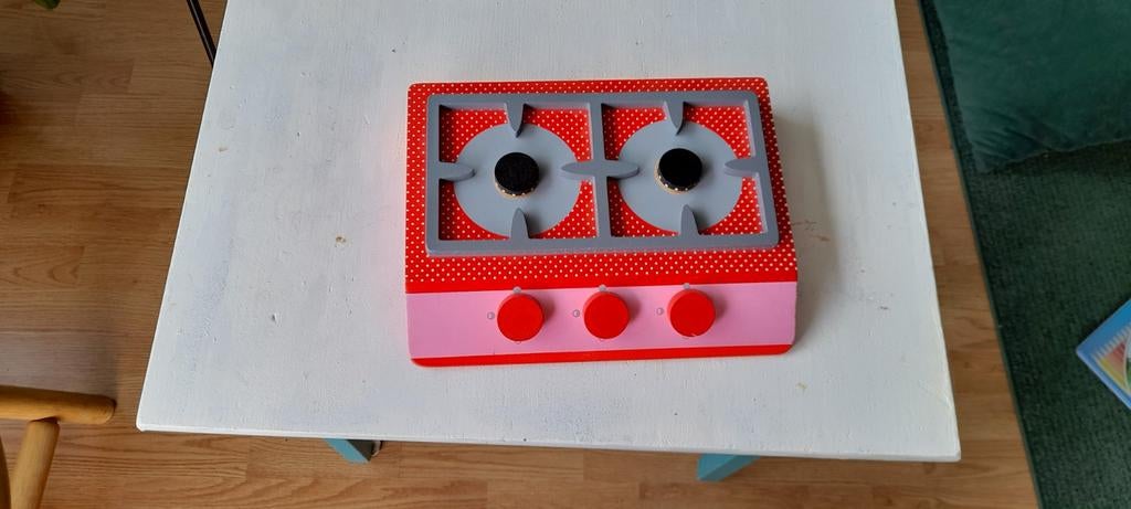 Houten speelgoed fornuisje, Ophalen, Gebruikt, Ontdekken