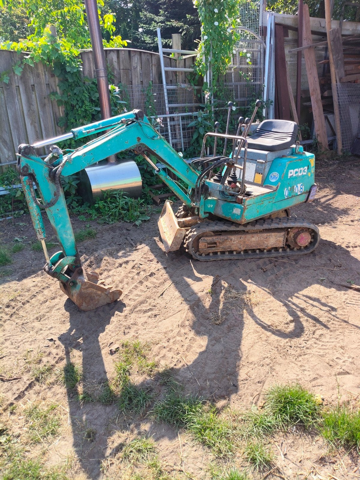 Komatsu pc03 minigraver opknapper, Ophalen, Graafmachine