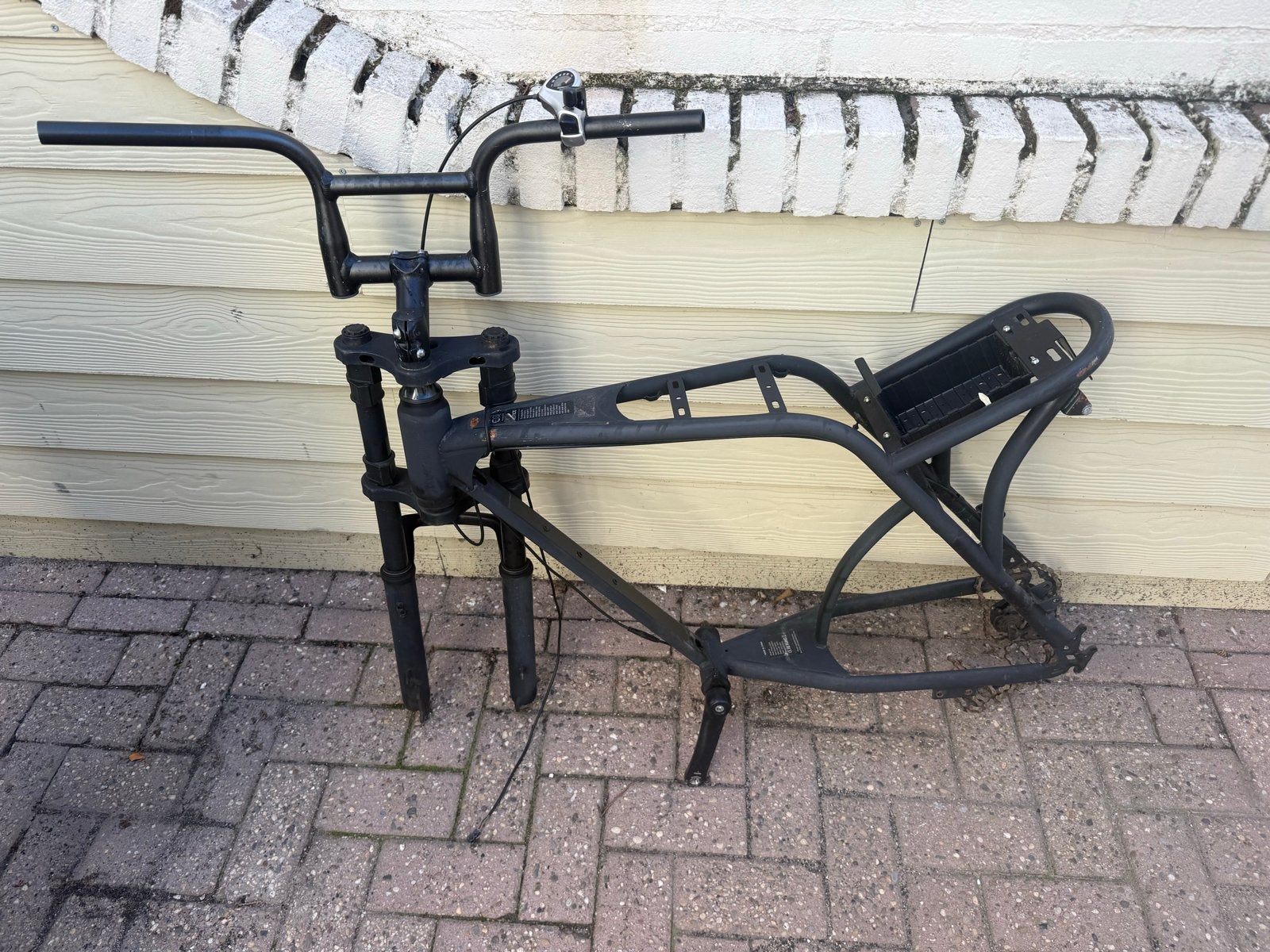 Crossboss v14 Fatbike Frame met Voorvork en Stuur, Ophalen, Gebruikt, Fatbike, Frame