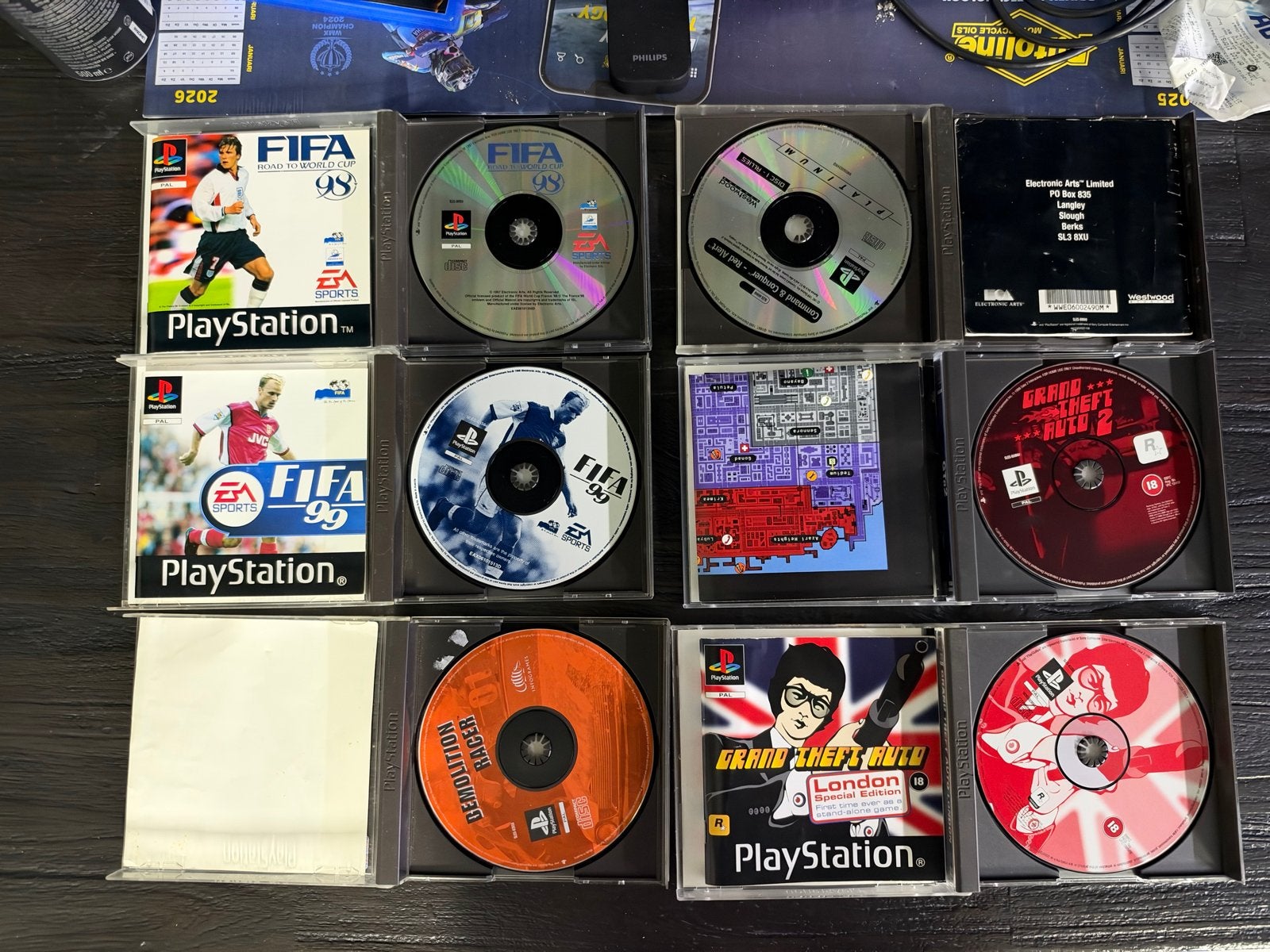 PlayStation 1 Games: GTA, Red Alert, Demolition Racer, FIFA, Spelcomputers en Games, Avontuur en Actie, Vanaf 18 jaar, Ps1, Ophalen of Verzenden