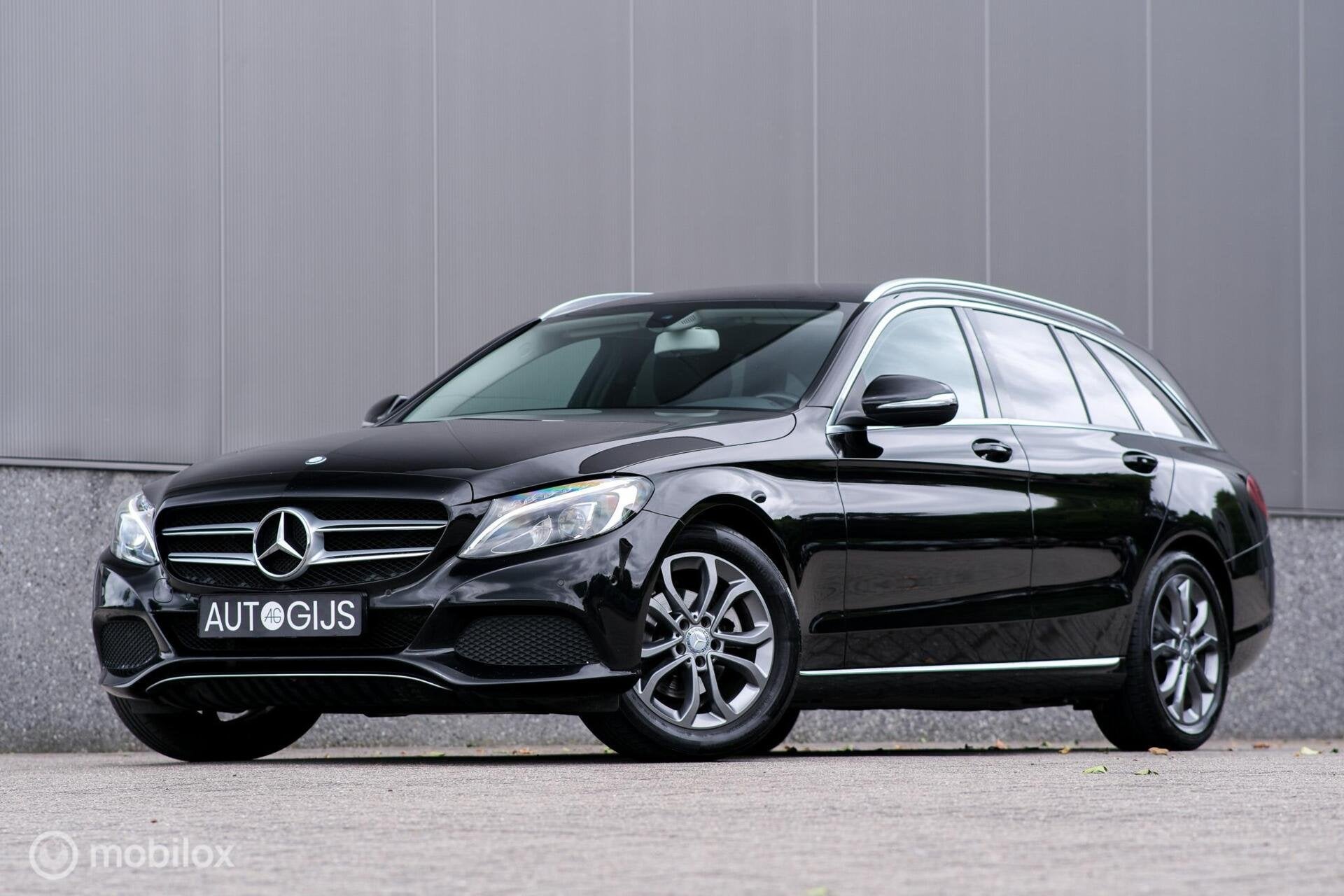 Mercedes C-klasse Estate 180 Prestige | Trekhaak | LED | Ele, Auto's, Automaat, Achterwielaandrijving, Leder en Stof, Zwart