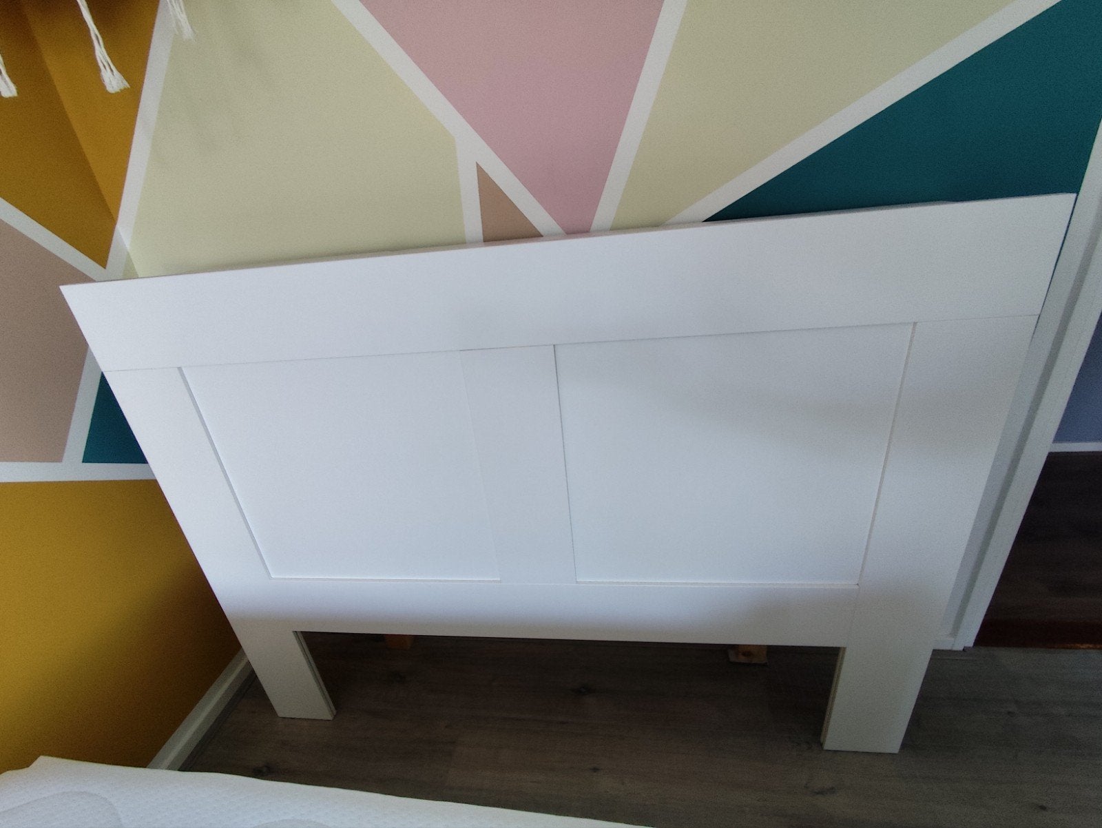 IKEA BRIMNES hoofdeinde met bergruimte - Zo goed als nieuw, Ophalen, Wit, Tweepersoons, 140 cm