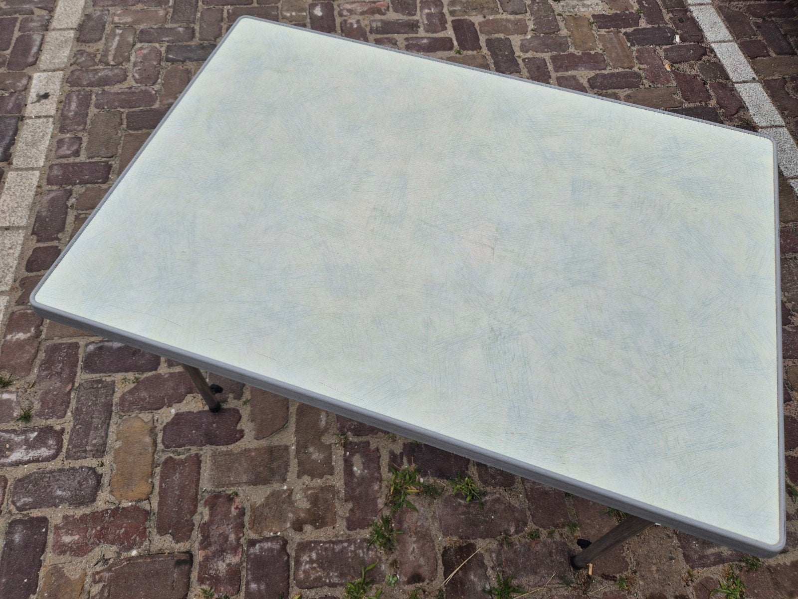 Dukdalf campingtafel 100 x 68 cm., Caravans en Kamperen, Ophalen, Gebruikt, Campingtafel
