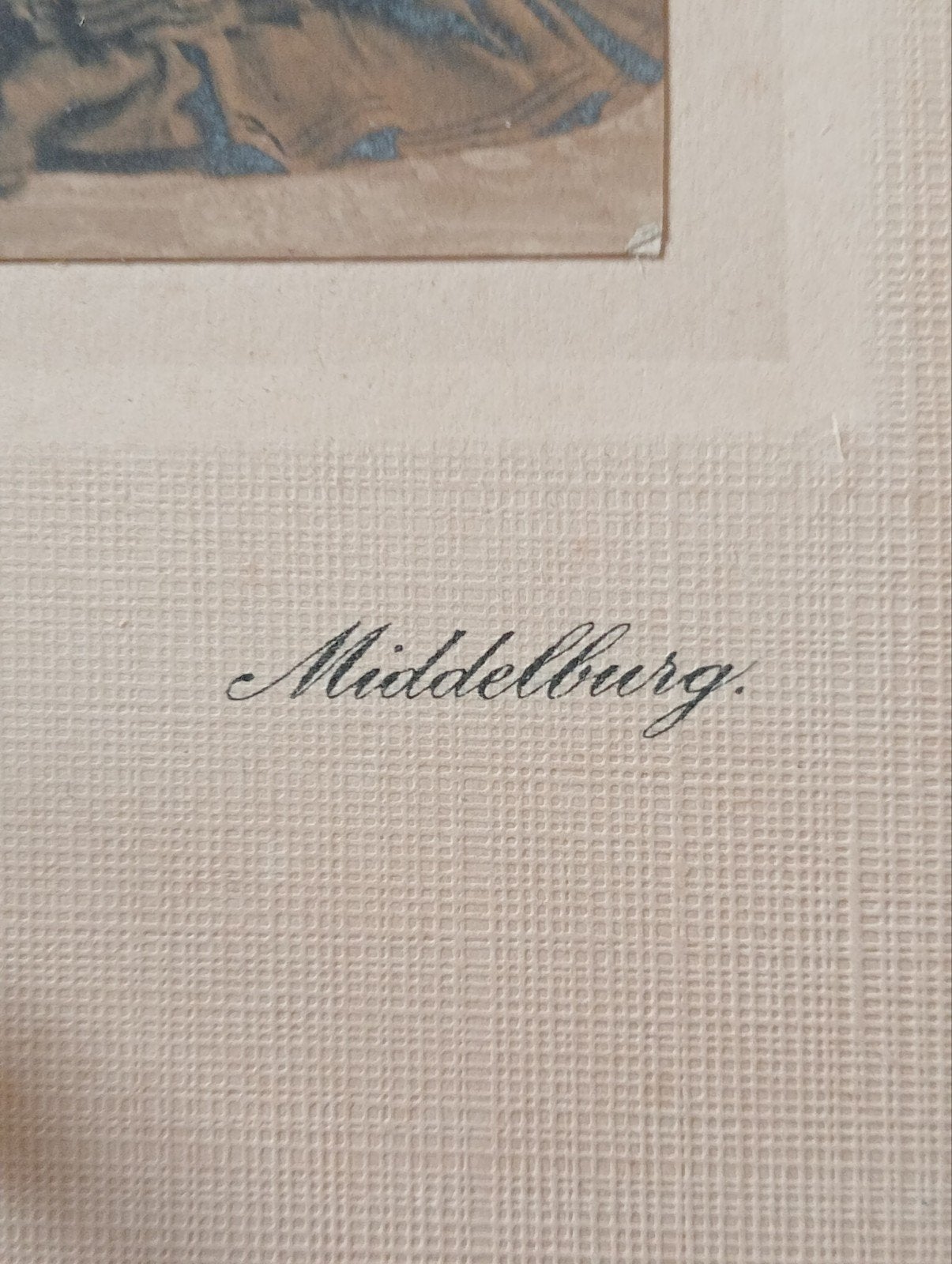 Antieke foto van vrouw in klederdracht, Middelburg, Ophalen of Verzenden, Voor 1940, Gebruikt, Klederdracht